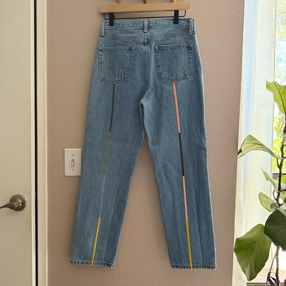 Still Here Cloud Rainbow Tate Crop Jeans - Picture 5 of 7